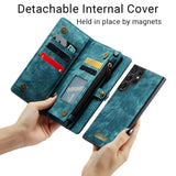 Samsung Galaxy S25 Ultra 5G CaseMe 008 2-In-1 Wallet with Detachable Cover 8 Card Slots + Zip Pocket - CaseMe