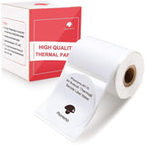 50x50mm Pre-Cut Round Thermal Label Roll White 140 Labels per Roll - Gaming Noco