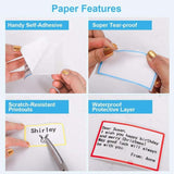 50x80mm Pre-Cut Direct Bordered Thermal Label Roll Multi-colour 100 Labels per Roll - Gaming Noco