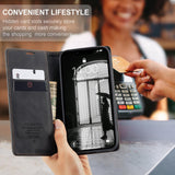 Apple iPhone 16e - CaseMe 013 Wallet Flip Cover with Magnetic Closing Front Cover Card Slots Wallet - CaseMe