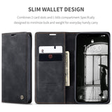 Apple iPhone 16e - CaseMe 013 Wallet Flip Cover with Magnetic Closing Front Cover Card Slots Wallet - CaseMe