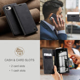 Apple iPhone 16e - CaseMe 013 Wallet Flip Cover with Magnetic Closing Front Cover Card Slots Wallet - CaseMe