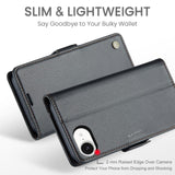 Apple iPhone 16e CaseMe 023 Wallet Flip Cover RFID Protection Card Holder - CaseMe