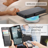 Apple iPhone 16e CaseMe 023 Wallet Flip Cover RFID Protection Card Holder - CaseMe