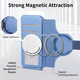 Apple iPhone 16e Twill Fabric Mag Ring RFID Zipper Wallet Phone Case - CaseMe