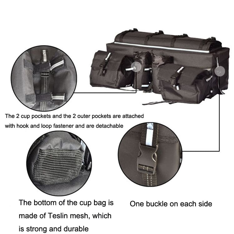 ATV Rear Rack Bag Hunting/Work Storage Gear Bag Collapsible Noco.co.nz