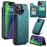 Apple iPhone 15 CaseMe C22 PU Leather Card Wallet Cover
