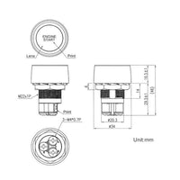 LED Engine Start Button 33mm 12V - Cammus
