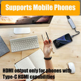 AD033 6-in-1 USB Type-C Hub Dock USB 3.0 Type-C Charge HDMI Card Reader - Noco