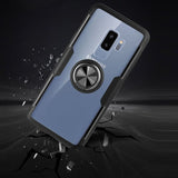 Samsung Galaxy S9+ Acrylic Clear Rear Cover with Ring Grip Stand - Cover Noco