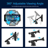 6.86in Touch Screen Dash Cam Wi-Fi Android Auto Apple CarPlay FM Transmitter Bluetooth - Noco