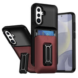 Samsung Galaxy S24 + / S25 + HardCase Card Holder With Kickstand - Red - Noco