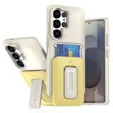 Samsung Galaxy S25 Ultra HardCase Card Holder With Kickstand - Yellow - Noco