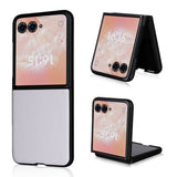 Motorola Moto Razr 50 Ultra PU Leatherback Rigid Cover White Noco