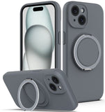 Apple iPhone 16 Liquid Silicone Magsafe Ring Cover - Grey - Noco