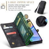 Samsung Galaxy A16 CaseMe 008 2-In-1 Wallet with Detachable Cover 8 Card Slots + Zip Pocket - CaseMe