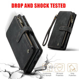 Samsung Galaxy S23 FE CaseMe C30 Multifunction Wallet Zip Pocket 7 Card Slots - Cover CaseMe