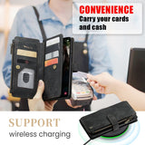 Samsung Galaxy S23 FE CaseMe C30 Multifunction Wallet Zip Pocket 7 Card Slots - Cover CaseMe