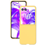 Motorola Moto Razr 50 Ultra Macaron Smooth Rigid Cover Yellow Noco