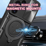 Samsung Galaxy S25 Ultra Camera Shield Cover with Metal Ring/Stand - Noco