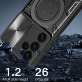 Samsung Galaxy S25 Ultra Camera Shield Cover with Metal Ring/Stand - Noco