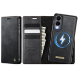 Samsung Galaxy S25 Edge 5G CaseMe C49 Wallet Flip Cover RFID Protection Card Holder Black Noco