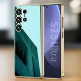 Samsung Galaxy S25 Ultra 5G GKK Electroplated Reflective TPU Cover - Green - GKK
