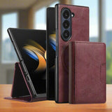 Samsung Galaxy Z Fold 7 Kalebol Magnetic Tri-Fold Cover - Red - Dux Ducis