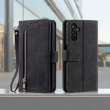 Samsung Galaxy A17 5G 9 Card Flip Tri-Fold Wallet Cover Zip Pocket - Black - Noco