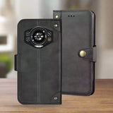 DOOGEE S CYBER / PRO Deluxe Flip Phone Cover/Wallet with Card Slots - Black - Noco