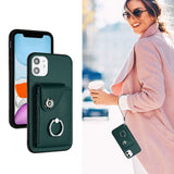 Apple iPhone 12 Rear Cover with 8 Card Wallet and Ring/Stand - Noco