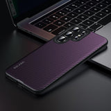Samsung Galaxy S25 Ultra SULADA Kevlar Series Shockproof Case with Built-in Magnetic Ring - Purple - Sulada