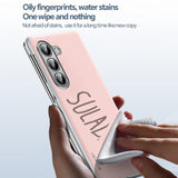 Samsung Galaxy Z Fold 5 Sulada Smooth Feel Series – Premium Rear Cover - Black - Sulada