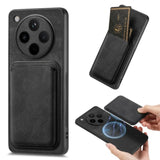 Oppo Find X8 Pro Smooth Leather Magsafe Cover with Removable Card Wallet - Black - Noco