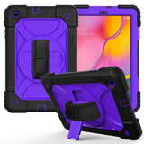 Samsung Galaxy Tab A 10.1 2019 Shockproof Tablet Cover with Stand/Hand Grip/Strap - Purple Noco