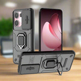 Oppo Reno13 Pro 5G Sliding Camera Cover with Metal Ring/Stand - Black - Noco