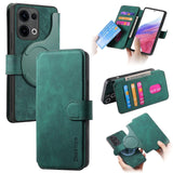 Oppo Reno 13 CaseNeo MW 03 2 in 1 Detachable Flip Cover Wallet Green Noco