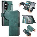 Samsung Galaxy Z Fold 7 CaseNeo MW-03 2-in-1 Detachable Flip Cover Wallet - Green - Noco