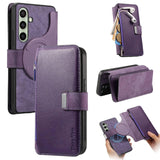 Samsung Galaxy A17 CaseNeo MW-04 2-in-1 Detachable Flip Zip Wallet Cover – RFID Blocking - Purple - Noco
