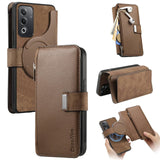 Oppo A80 / A3 Pro CaseNeo MW 04 2 in 1 Detachable Flip Zip Cover Wallet Brown Noco