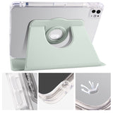 Apple iPad Air 13 2024 360 Rotation Acrylic Cover with Stand - Green - Noco