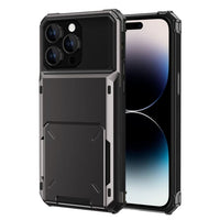 Apple iPhone 15 Pro Hard Cover with Card Storage Door - Black - Cover Noco