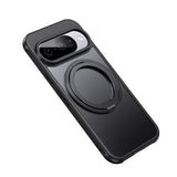 Google Pixel 10 / 10 Pro 360° Magnetic Ring Transparent Case – Wireless Charging Compatible - Frosted Black - Noco