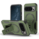 Google Pixel 9 / 9 Pro / 10 / 10 Pro Armor Mag Ring Cover with Kickstand - Green - Noco