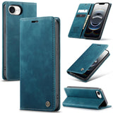 Apple iPhone 16e - CaseMe 013 Wallet Flip Cover with Magnetic Closing Front Cover Card Slots Wallet - Blue - CaseMe