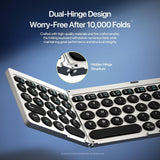 DUX DUCIS OK Flip Series Tri-fold Wireless Keyboard with Touchpad and Stand - GKK
