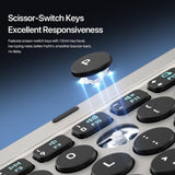 DUX DUCIS OK Flip Series Tri-fold Wireless Keyboard with Touchpad and Stand - GKK