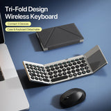 DUX DUCIS OK Flip Series Tri-fold Wireless Keyboard with Touchpad and Stand - GKK