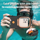 RedPepper Diving Case – 15m Waterproof Bluetooth Camera Protective Case - Black and Orange - RedPepper