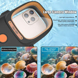 RedPepper Diving Case – 15m Waterproof Bluetooth Camera Protective Case - Black and Orange - RedPepper